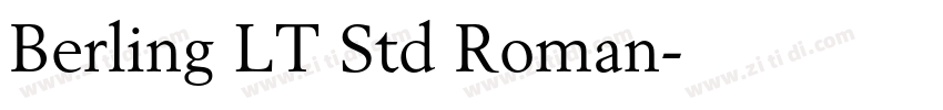 Berling LT Std Roman字体转换